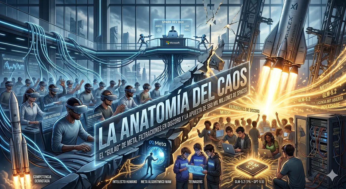 La anatomía del caos: El «Gulag» de Meta, filtraciones en Discord y la apuesta de $60 mil millones de SpaceX